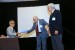 Dr. Nagib Callaos, General Chair, giving Dr. Bruce R. Barkstrom the best paper award certificate of the session "Information Systems, Technologies and Applications". The title of the awarded paper is "Using Formal Concept Analysis for Categorizing Earth Science Data and Object Collections."
